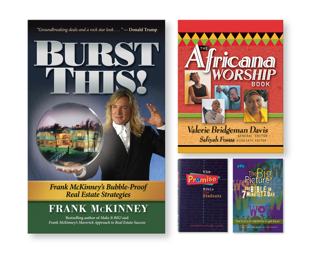 Burst This! by Frank McKinney and religious book and bible designs