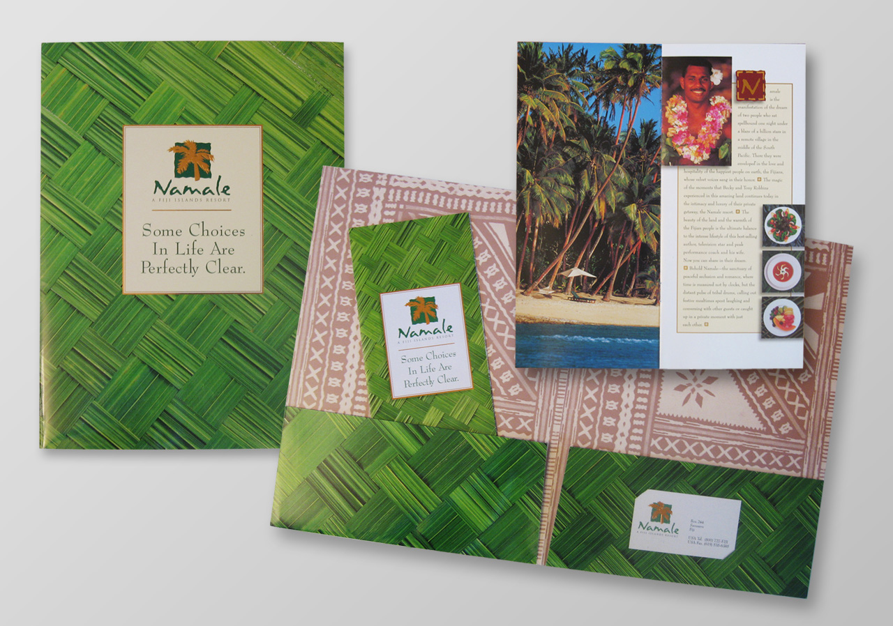 Namale 5-star resort, Fiji | Branding and marketing design