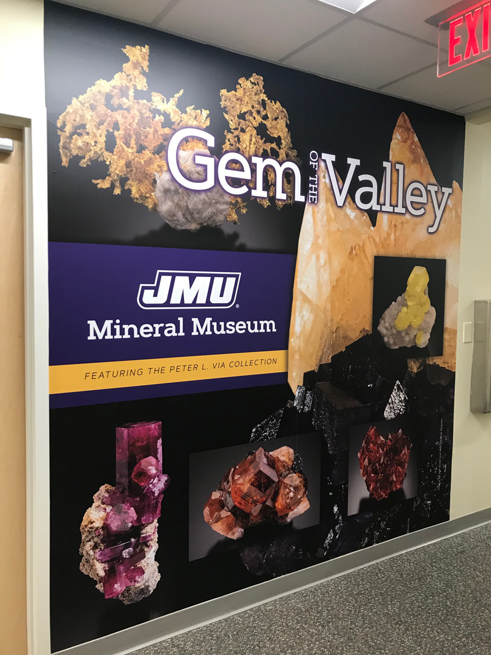 JMU Mineral Museum signage
