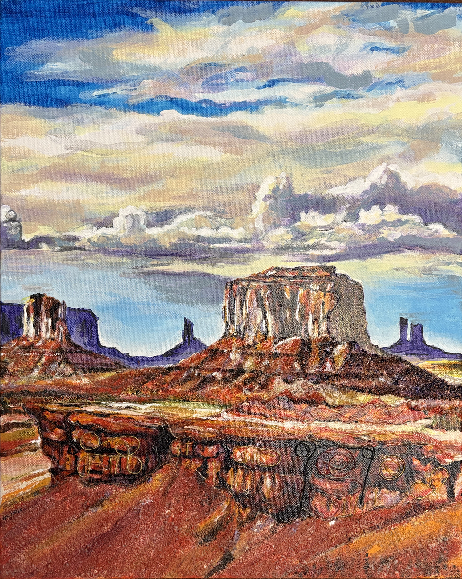 John Fords Point Monument Valley John Ford's Point — Monument Valley, painting by Robert Mott