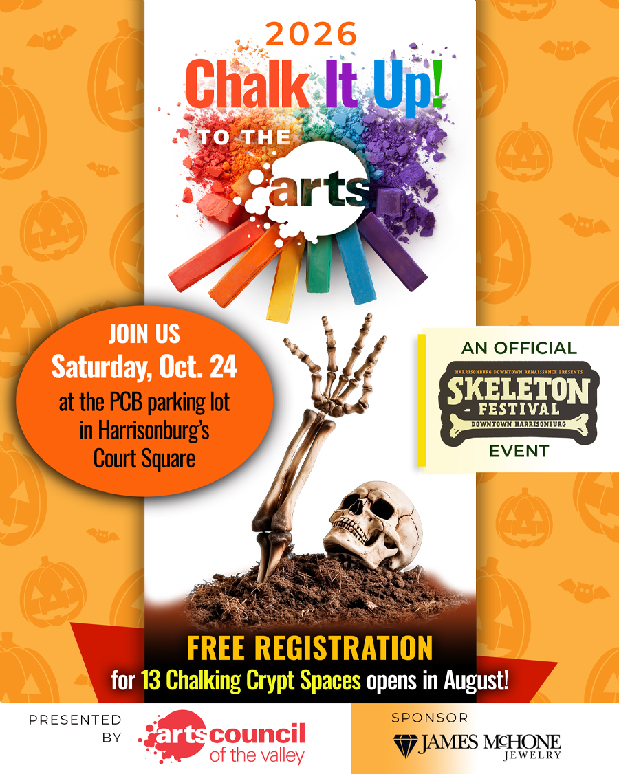 Chalk at the Harrisonburg Skeleton Festival 2026