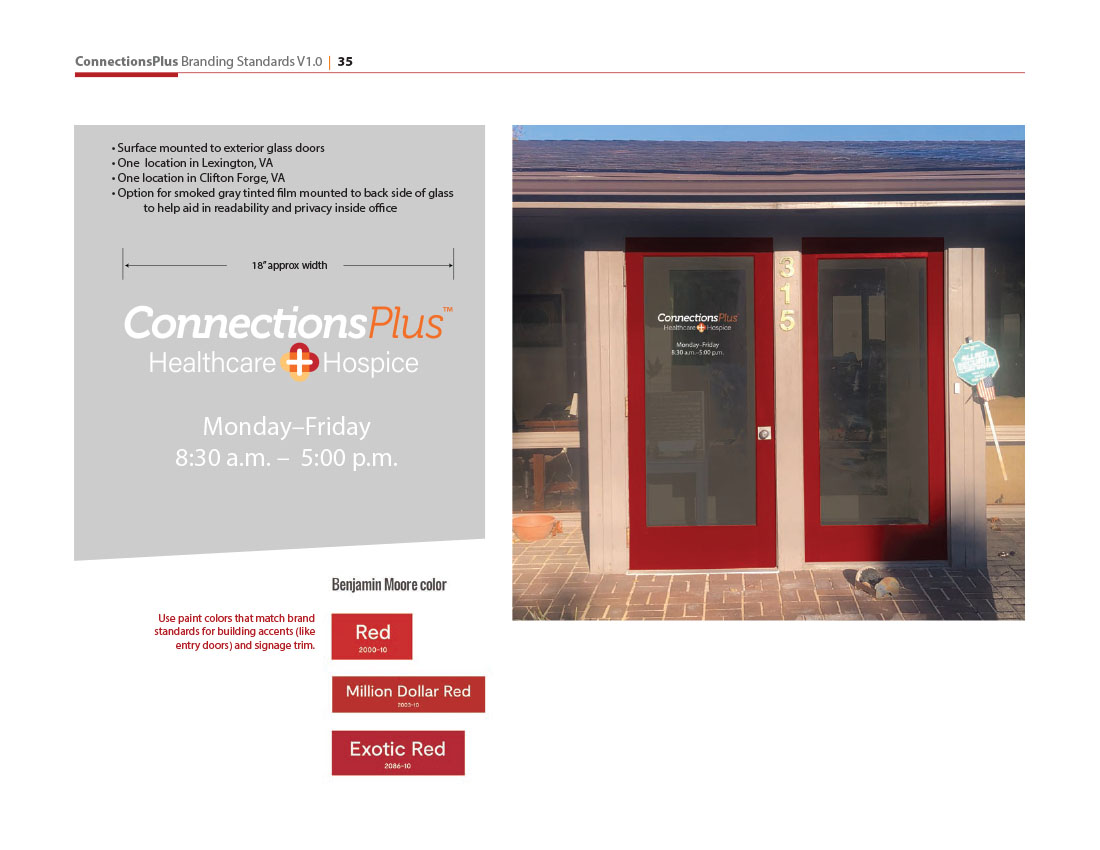 ConnectionsPlus brand standards design elements