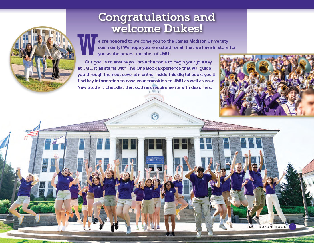 First Year One Book welcome
