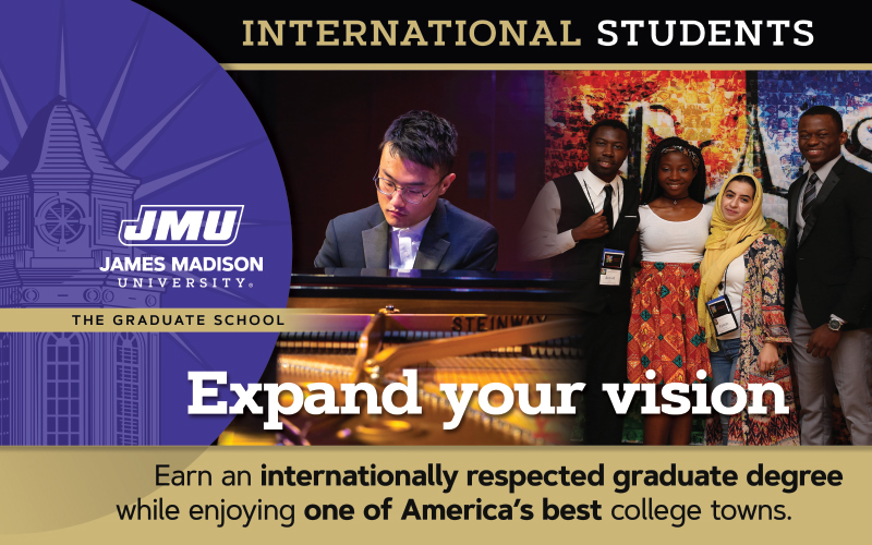 The Graduate School recruiting postcard for International Students
