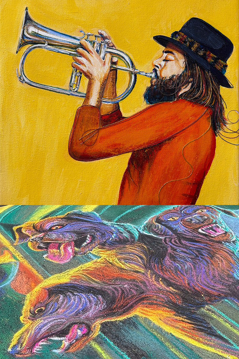 Robert Mott's fine art and chalk drawings